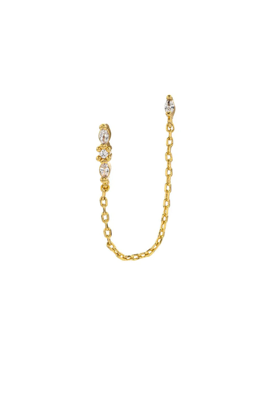Boucle d'Oreille Trilogy Chain MYA BAY – OBBO